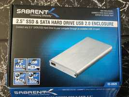 Caixa para disco rigido SD 2.5” e SATA