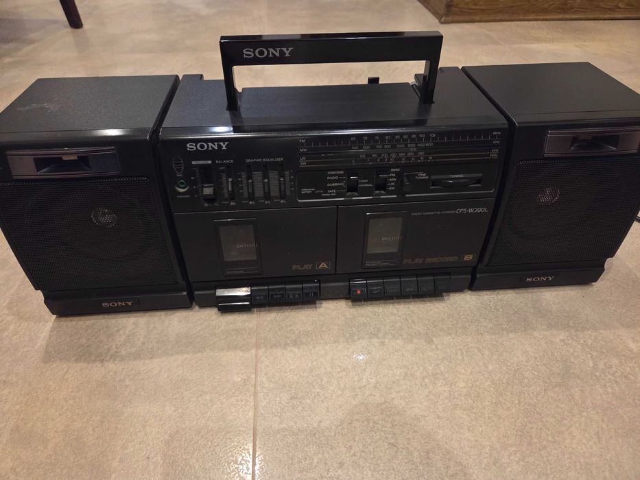 Mini wieża Sony vintage lata 80 PRL dla kolekcjonera