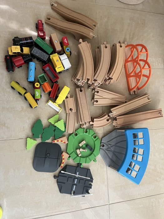 Duży zestaw kolejek i torów