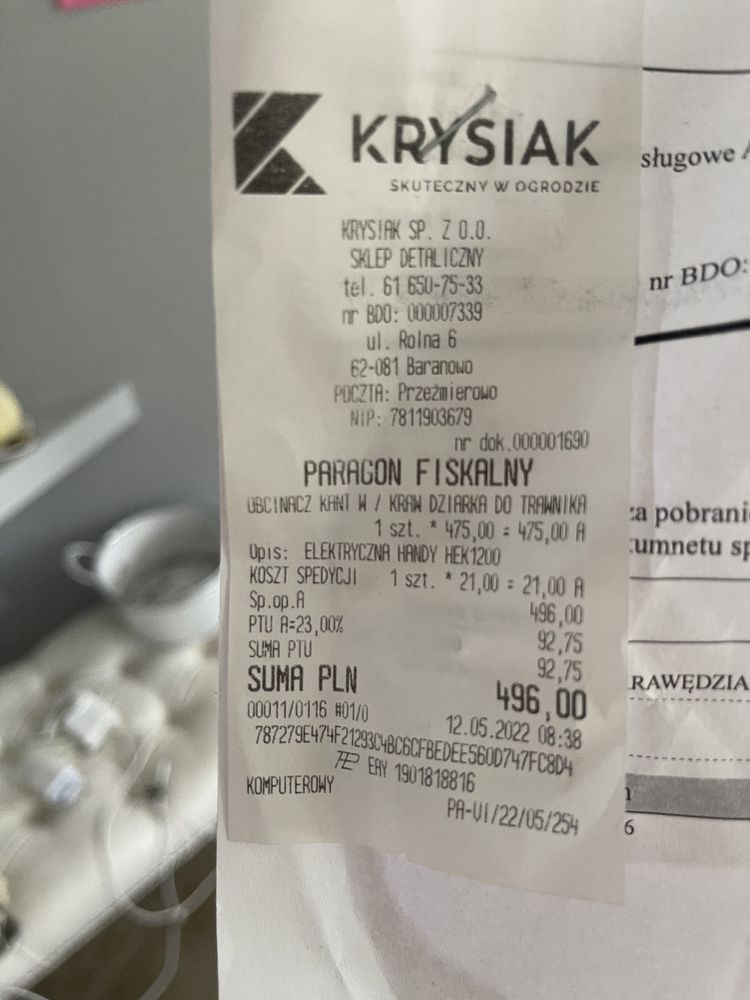 Handy hek 1200 elektryczny wykrawacz kantow plytek