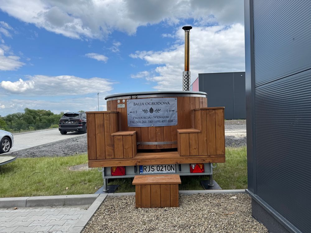Wynajem Balii Mobilnej Ruska Bania Jacuzzi Hydromasaż Balia ogrodowa