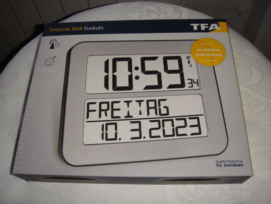 Duży  Zegar   , Duże  Cyfry Z - Ra-dialem