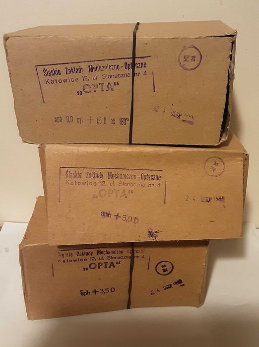Okulary stare nieużywane ( różne moce)