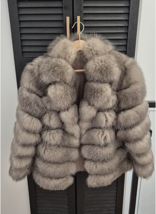 Naturalne futro z lisa 2w1 rozmiar S/M