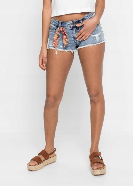 B.P.C szorty jeansowe z dziurami damskie 42.