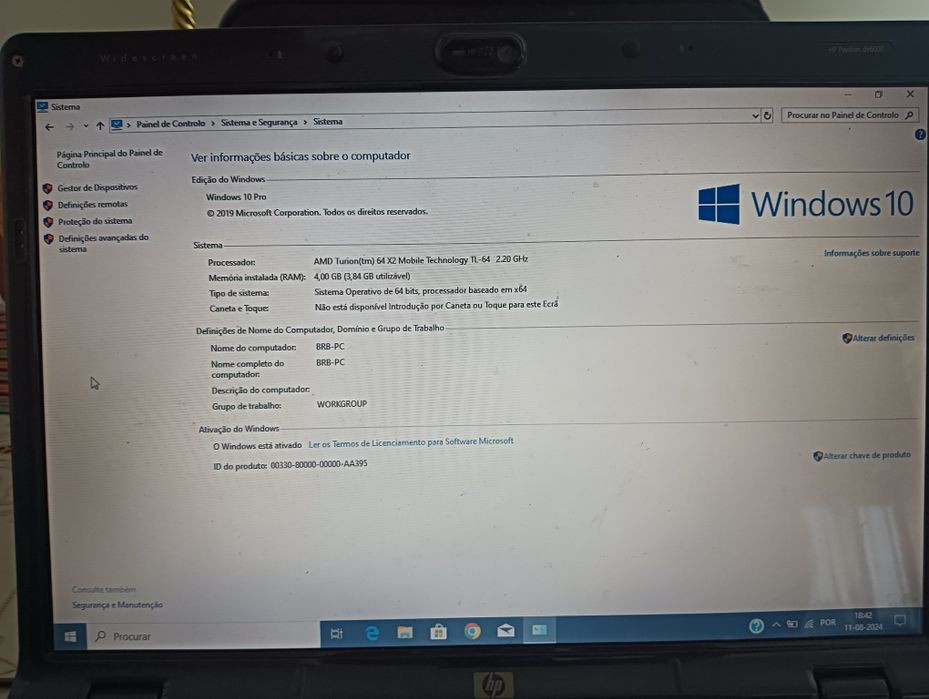 Portátil HP + impressora+saco