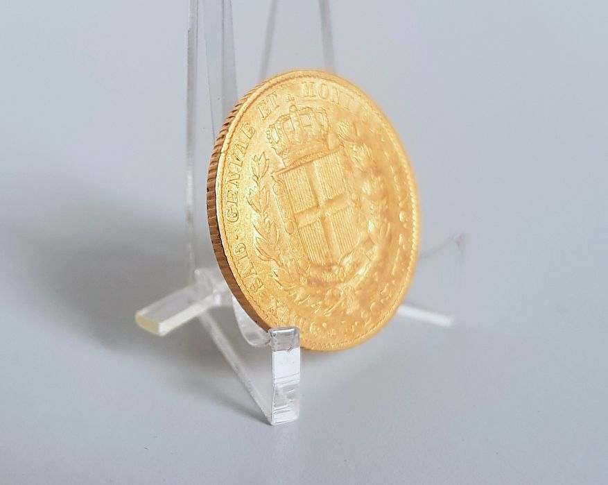 ZŁOTA MONETA 20 lirów Królestwo Sardynii 1834r Albert