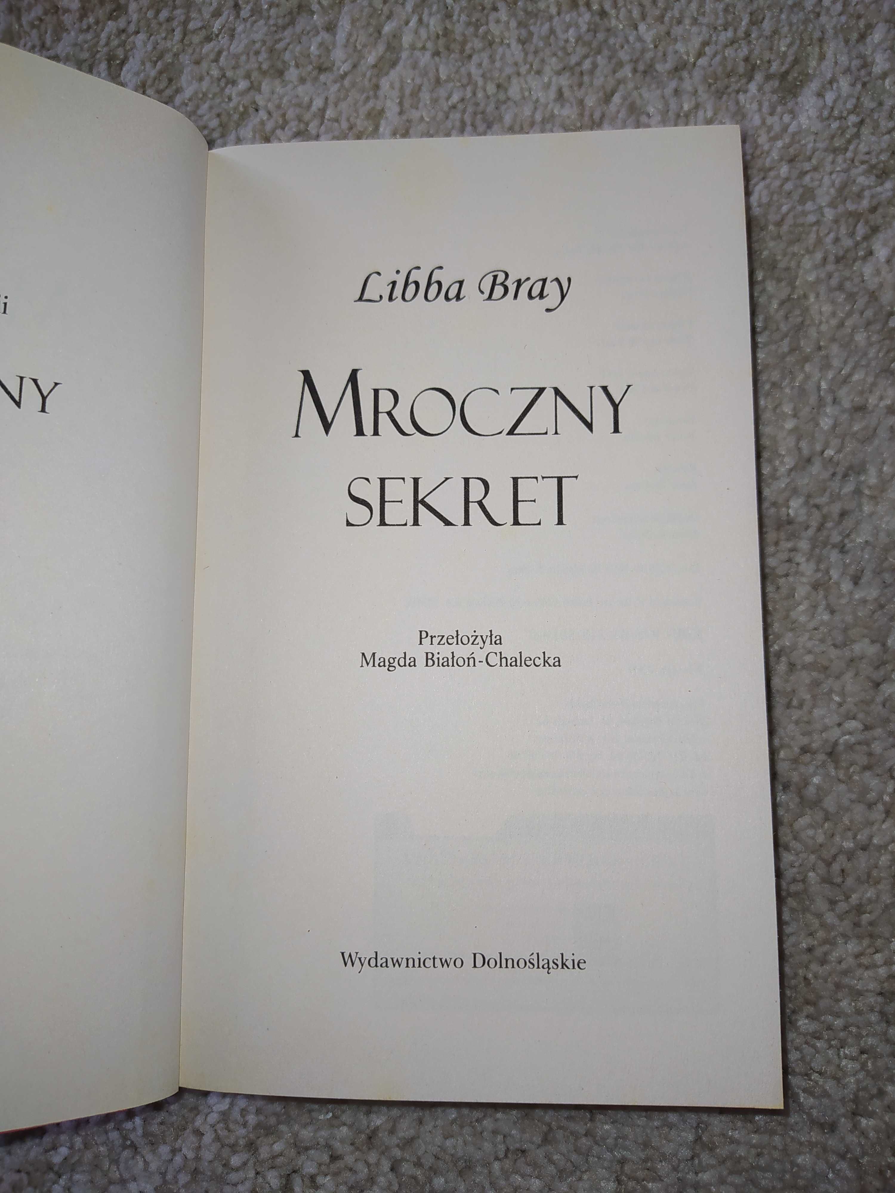 Książka "Mroczny sekret" Libba Bray BESTSELLER