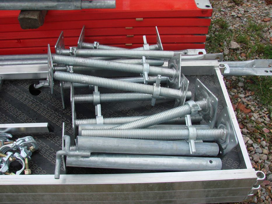 Nowe rusztowanie 25m2 podesty komunikacyjne alusklejka 3m