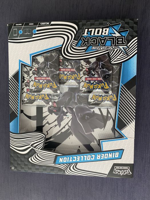Cartas Pokemon Black Bolt Binder Collection Novo e Selado