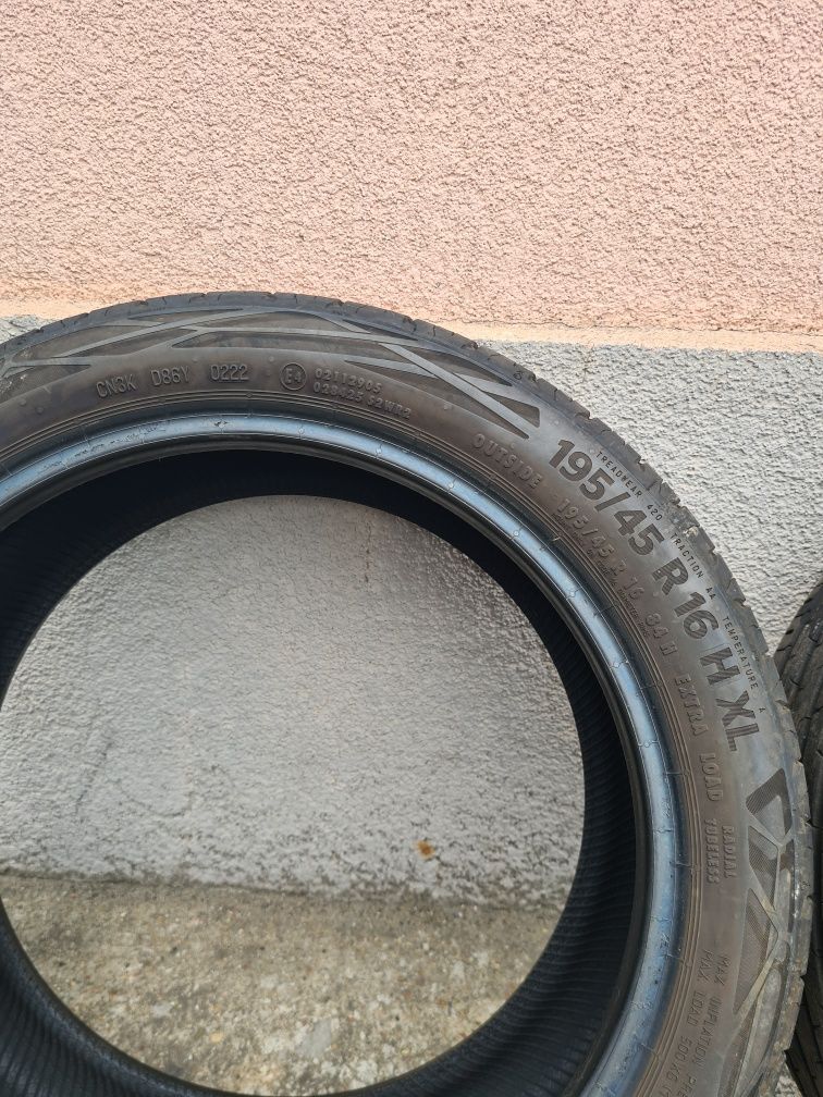 Opony letnie 195/45/16 Continental 2022rok