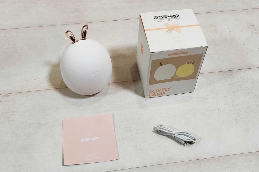 Светодиодный ночник зайчик из силикона (на аккумуляторе)