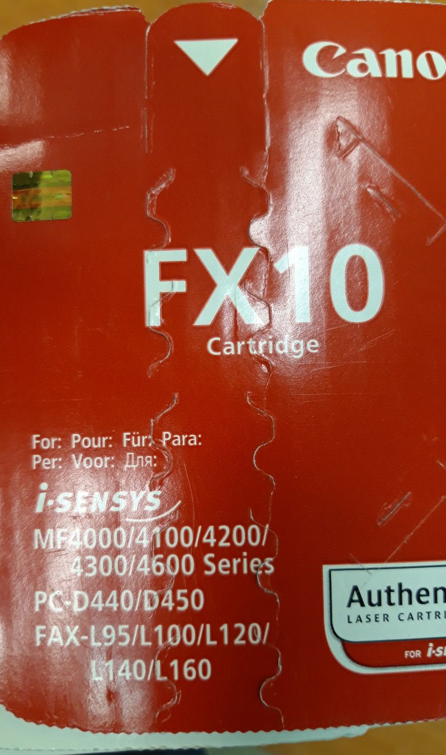 Toner preto Canon FX 10