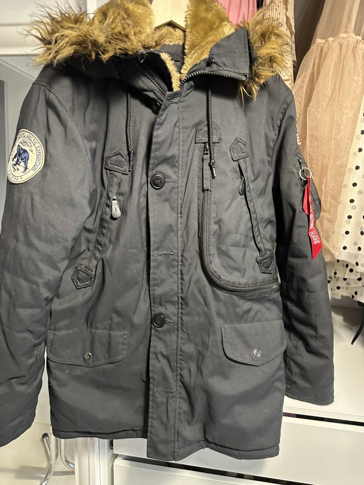 Kurteczka Alpha Industries small kurtka Nasa bardzo ciepła