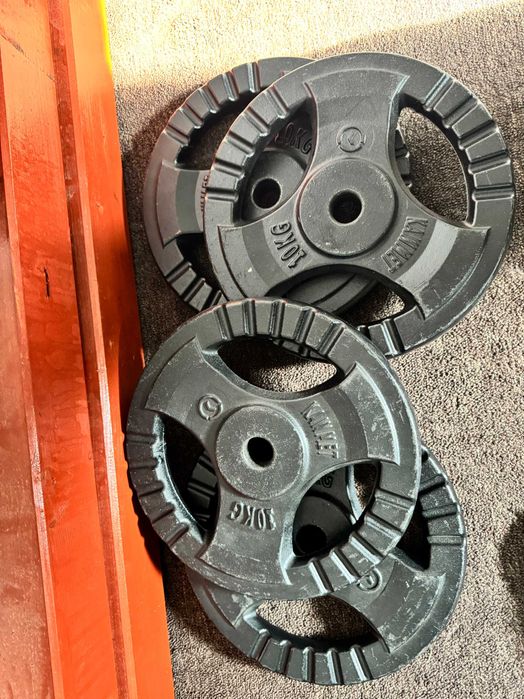 obciążenie żeliwne 25mm 28mm 10kg 5kg 2,5kg 1,25kg