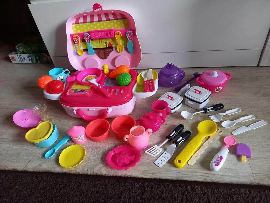 Kuchnia do zabawy duży zestaw akcesoriów do gotowania kuchnia komplet