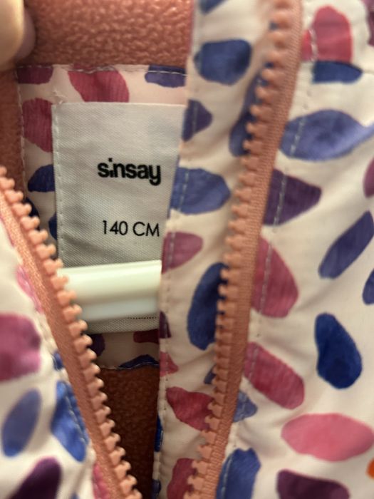 Kurtka zimowa sinasy rozm 140 dziewczeca