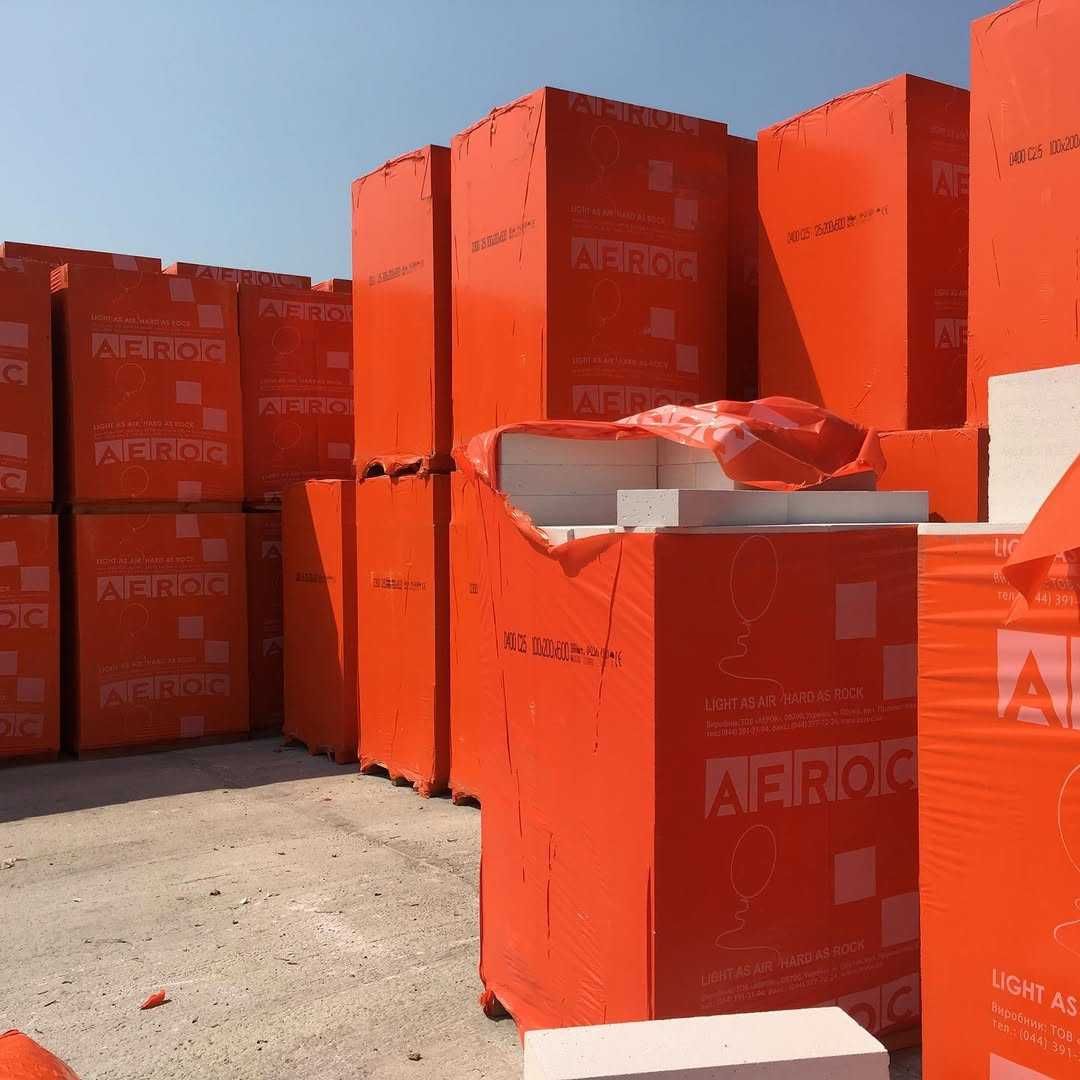Продаж газоблоку в асортименті