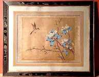 SEDA III - pintado à mão - China - anos 50 - 45,5 x 35,5 cm/s