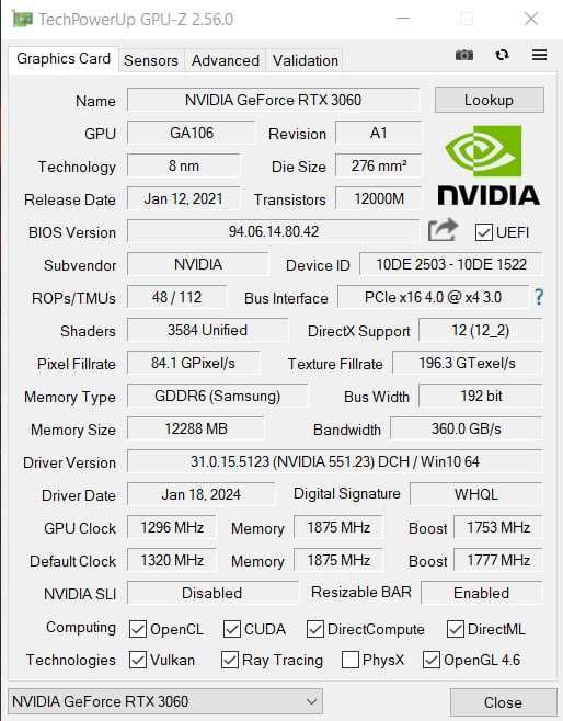 [Терміново] RTX 3060 12GB GDDR6 NVIDIA GPU