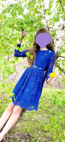 Дитяча сукня синього кольору