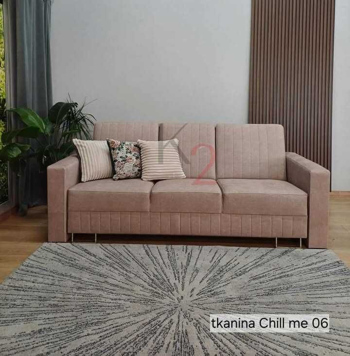 Wersalka KRIS Nowoczesna Sofa Kanapa Rozkładana Łózko Bonell +GRATIS