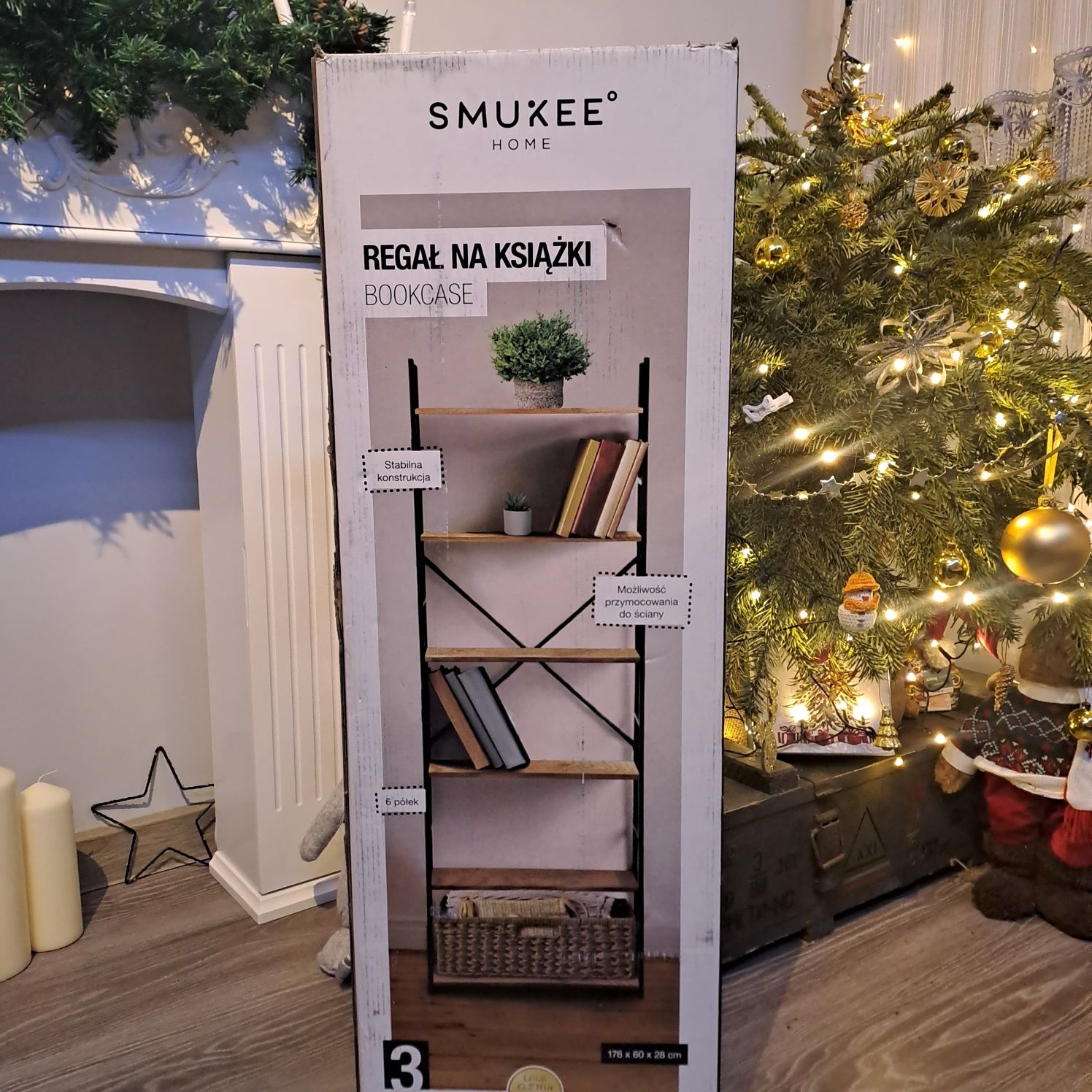 Nowy regał na książki w stylu loft 176x60x28