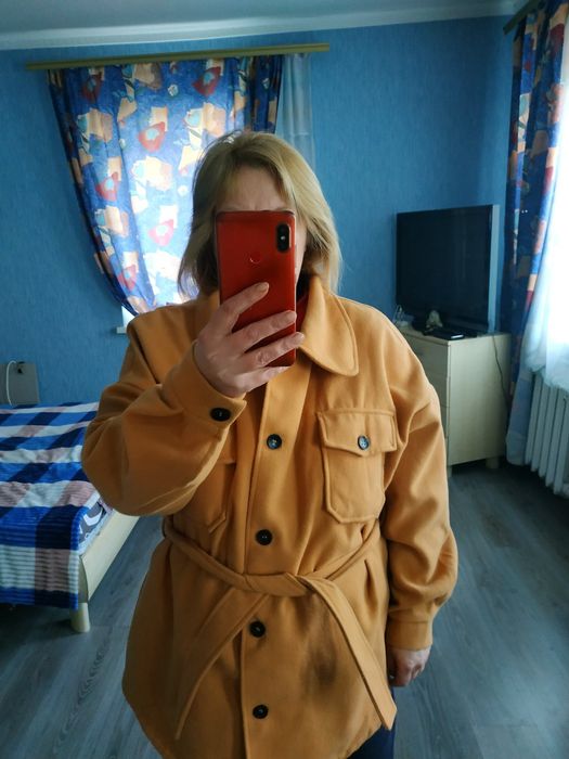 Пальто рубашка великого розміру куртка рубашка. Батал.