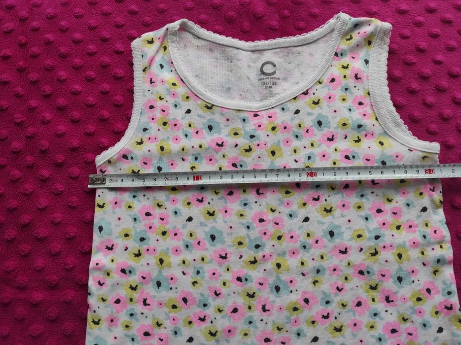 Dwie podkoszulki dziewczęce r. 122/128, H&M