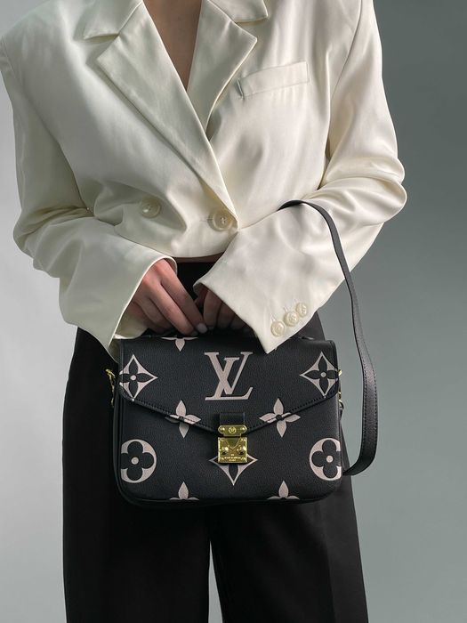 Сумка Louis Vuitton Pochette Métis Black Monogram Empreinte G LUXE
