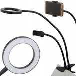 Lampka 24 LED Biurkowa z Klipsem uchwyt na telefon
