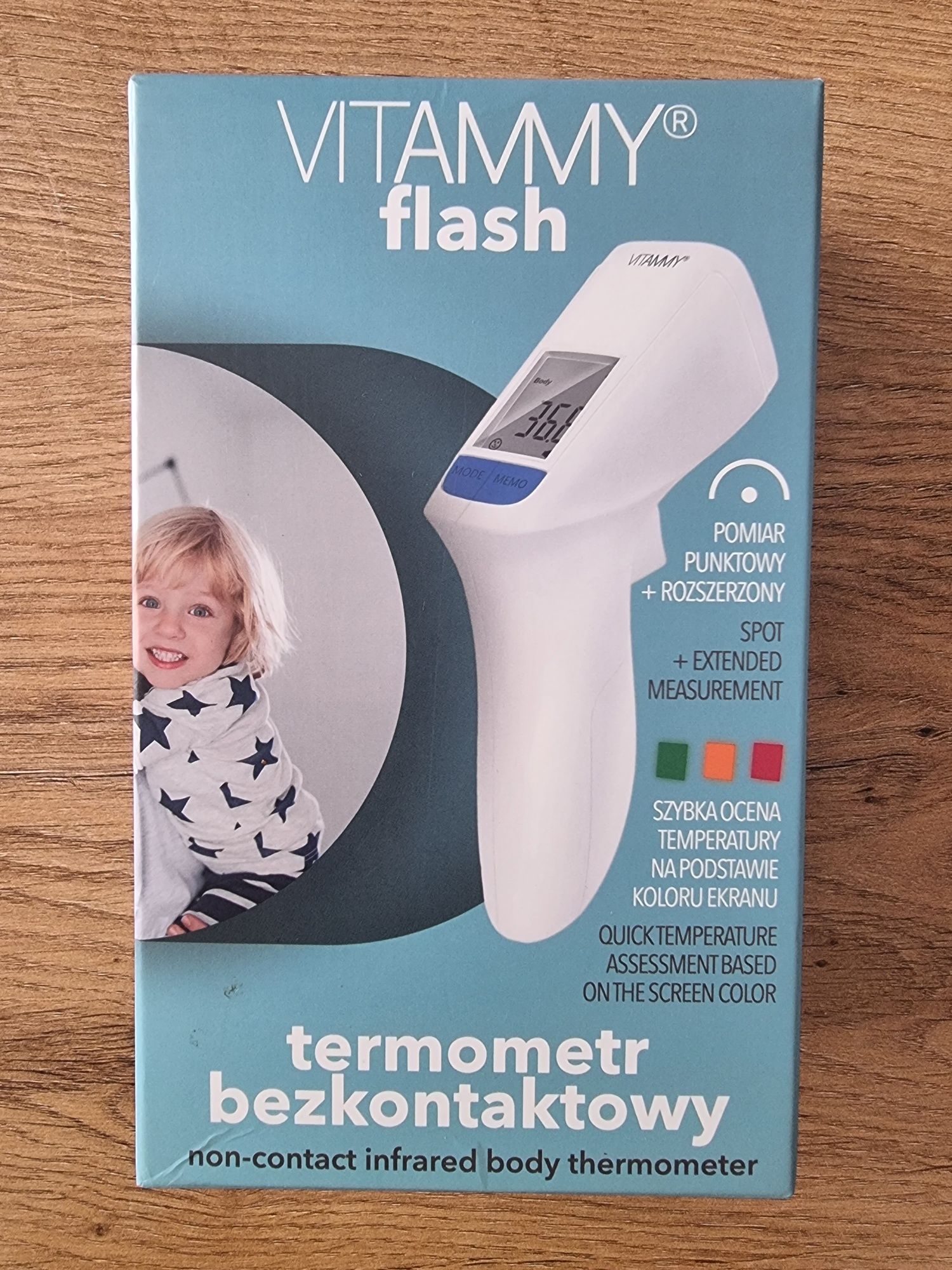 Termometr bezkontaktowy Vitammy Flash HTD8816C