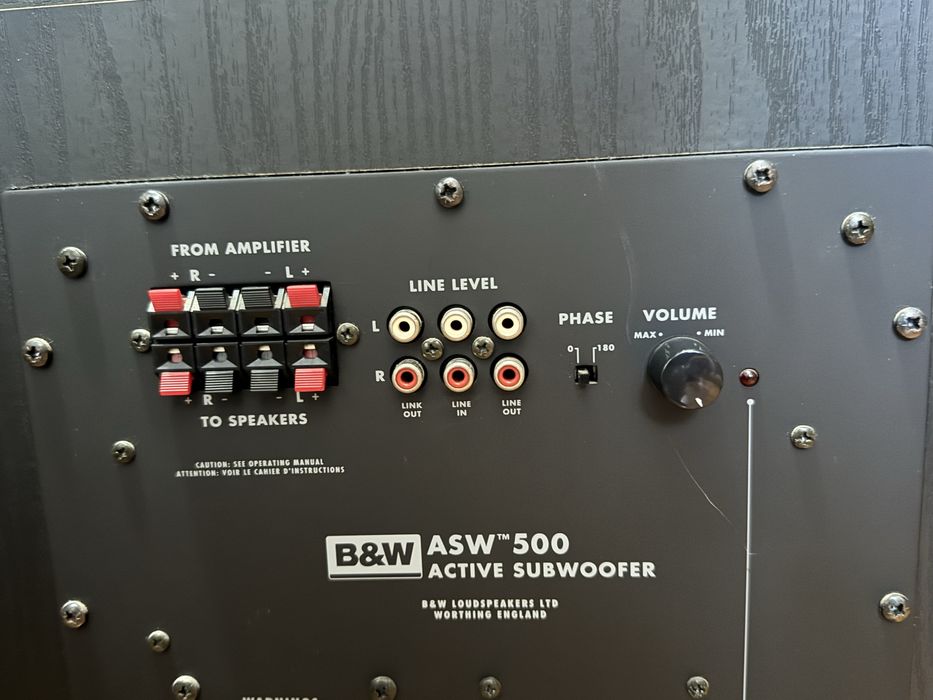 B&W ASW500 Active Subwoofer