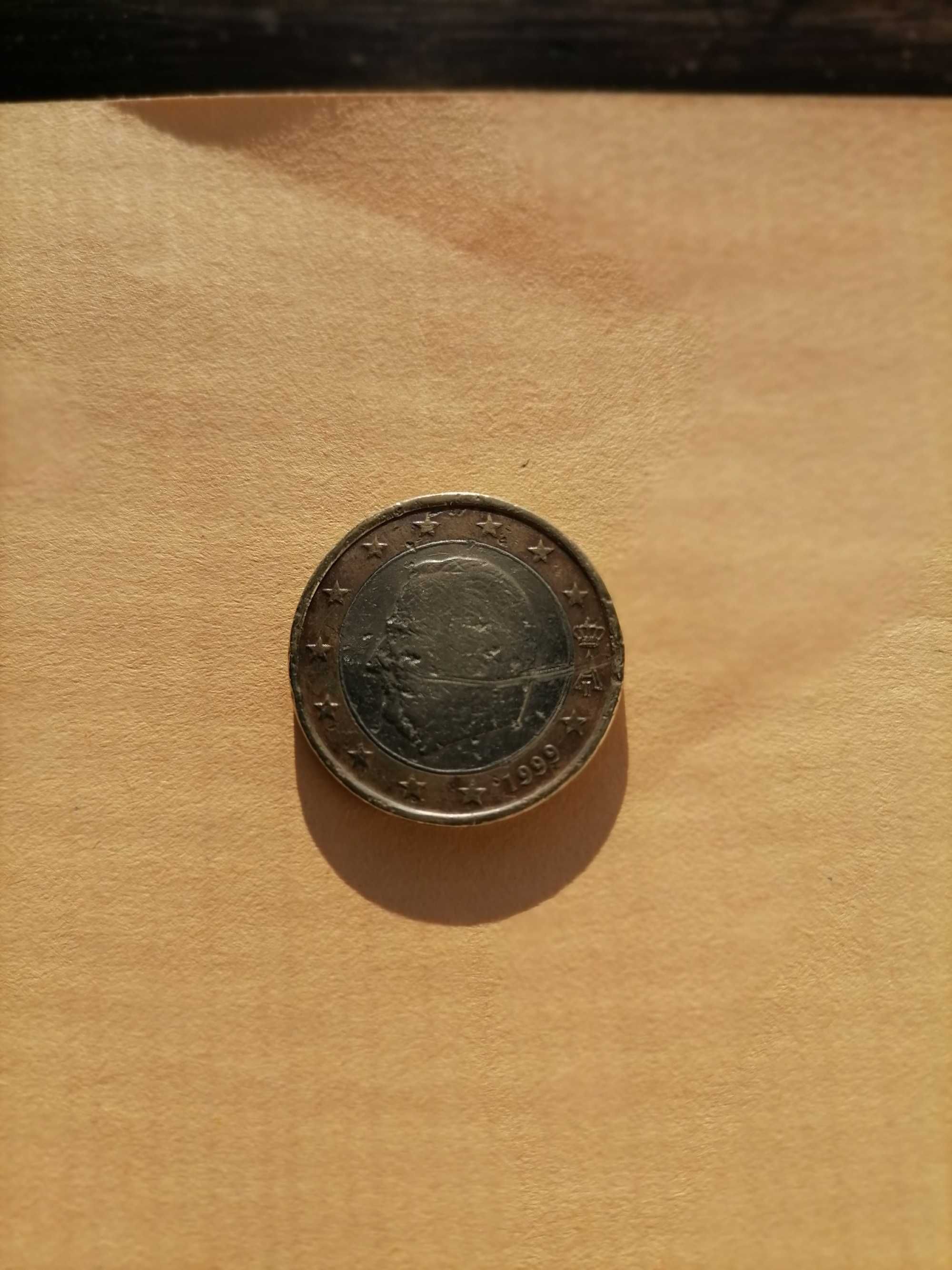 Moeda 1 euro da Bélgica de 1999