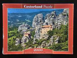Castorland puzzle 2000  Meteory Grecja - NIEkompletne brak 2 sztuki