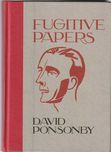 Fugitive papers – A war memory-David Ponsonby