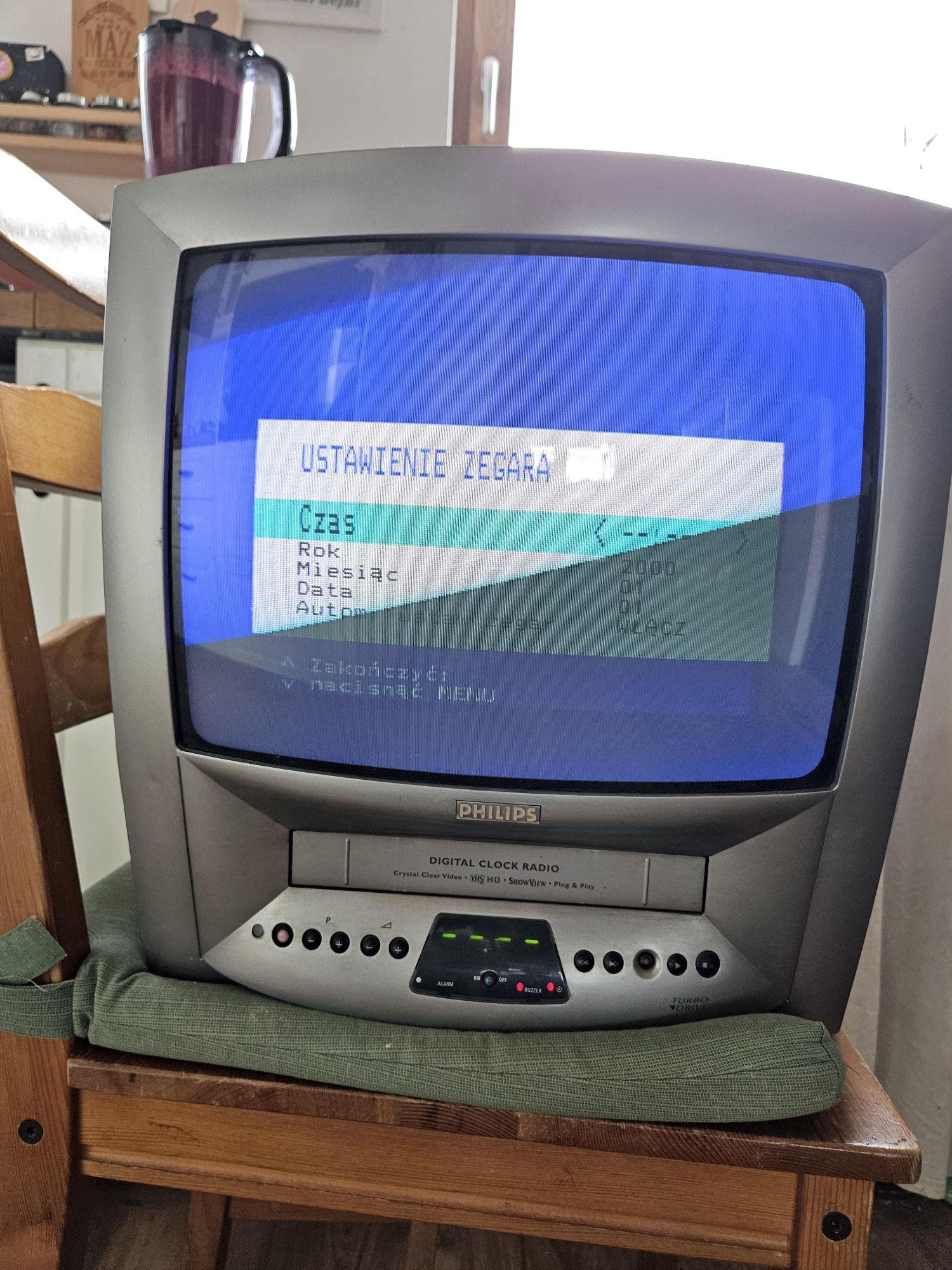 Telewizor Philips z VHS 14 cali bez dekodera dvbt