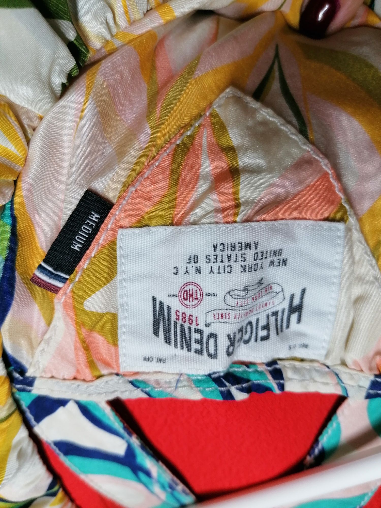 Tommy Hilfiger Denim sukienka lato 100% jedwab roz. M