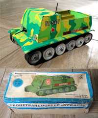 детские игрушки СССР, дитячі іграшки  |  бронетранспортер "Отвага"