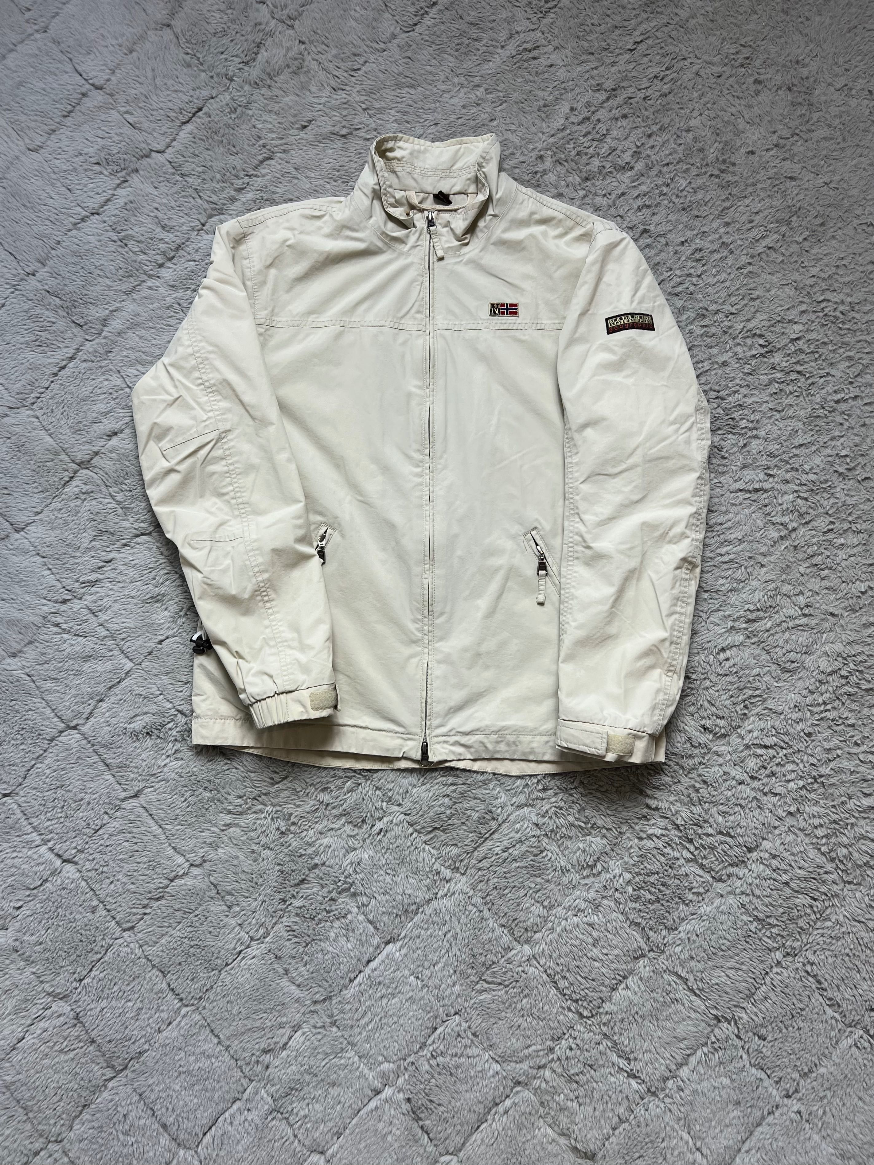 Jacket Napapijri logo cream Kurtka