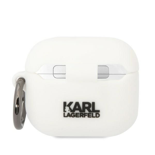 Karl Lagerfeld KLA3RUNIKH AirPods 3 cover biały/white Karl Head 3D