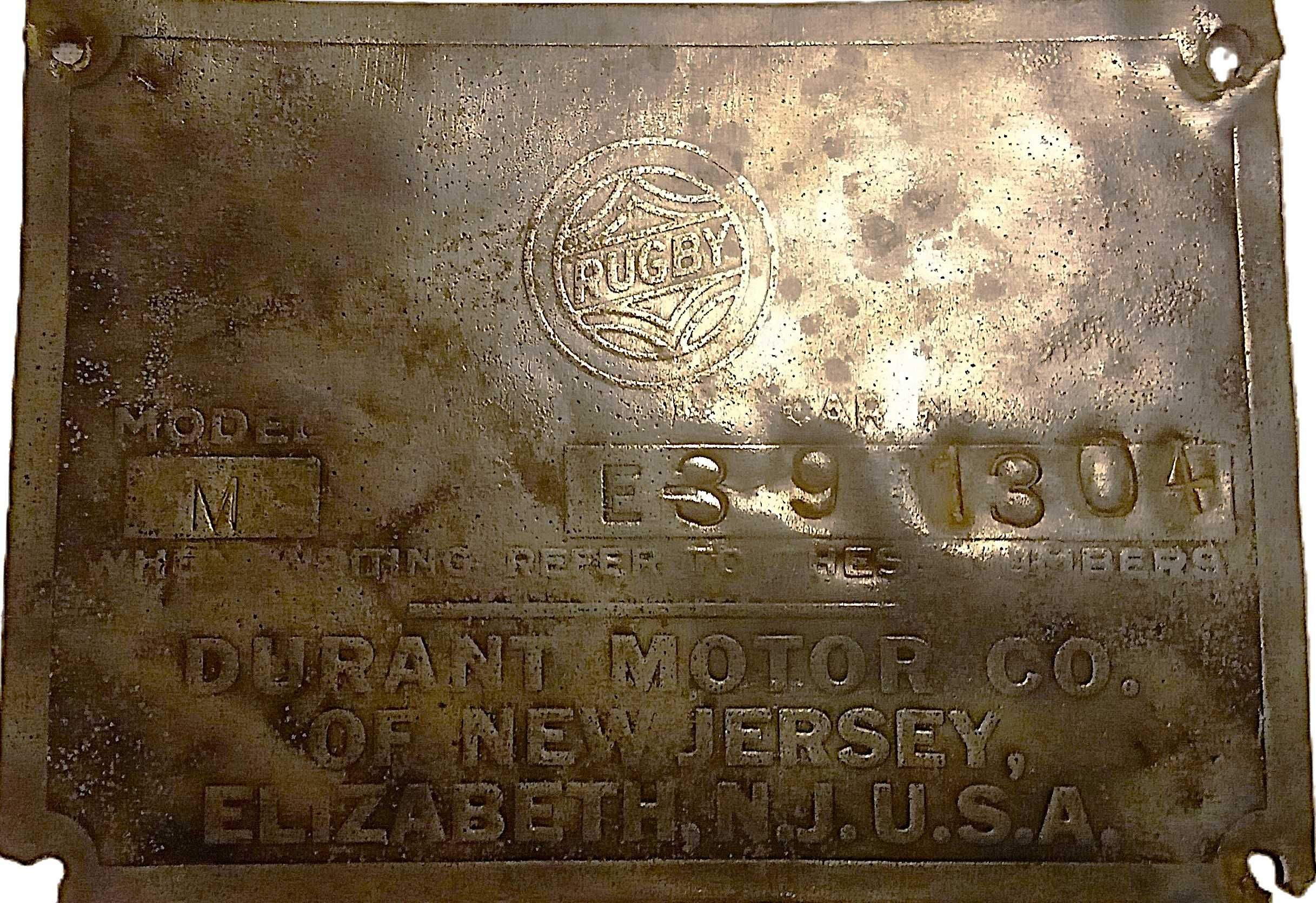 Automobilia- Peças para Carr0 RUGBY de 1927-Durant Motors-Detroit–USA