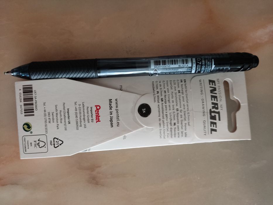 Caneta Rollerball de Gel PENTEL Energel X Bl107