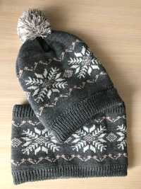 Зимовий комплект шапка і баф