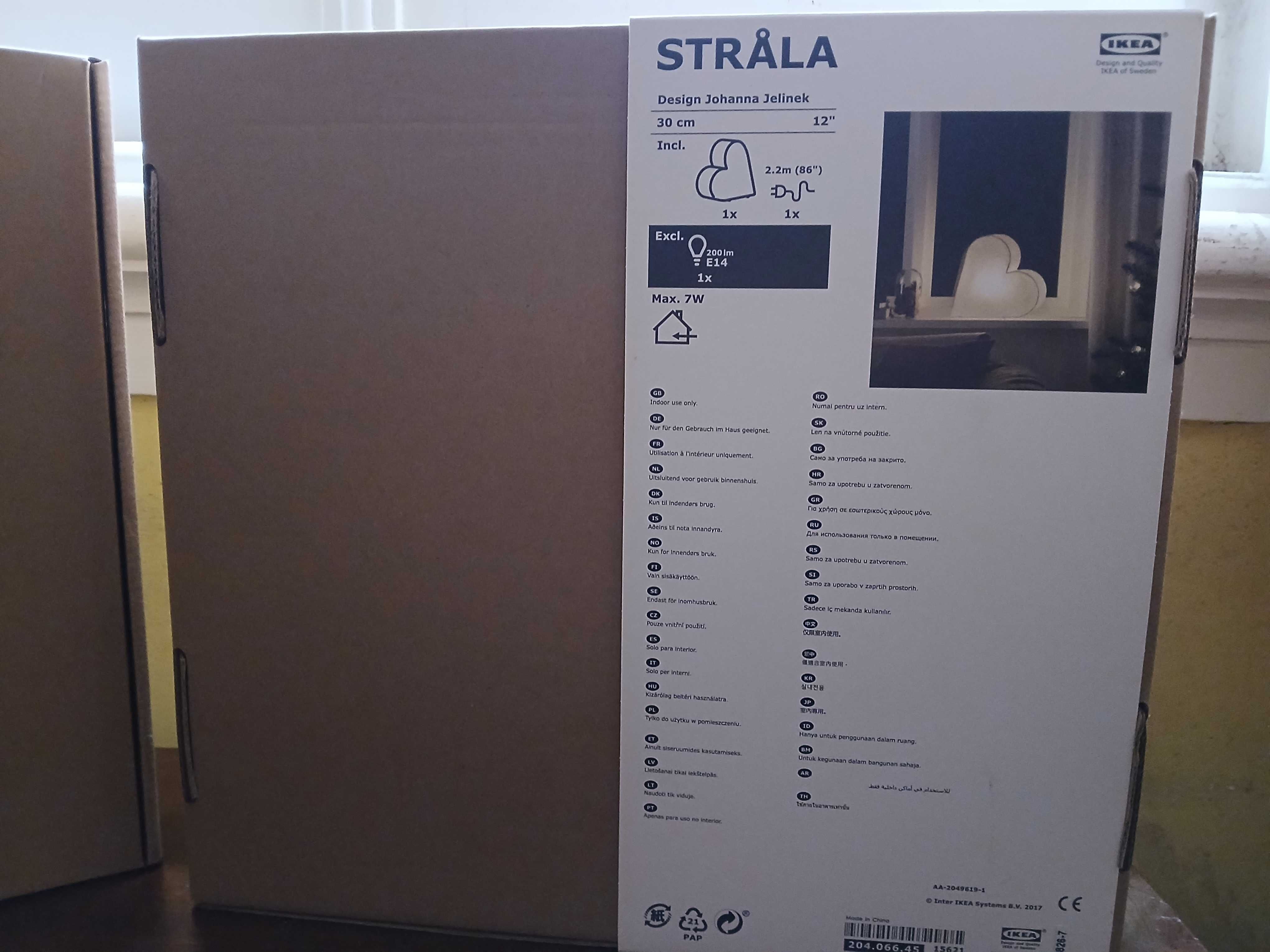 Dois candeeiros sträla coração ikea