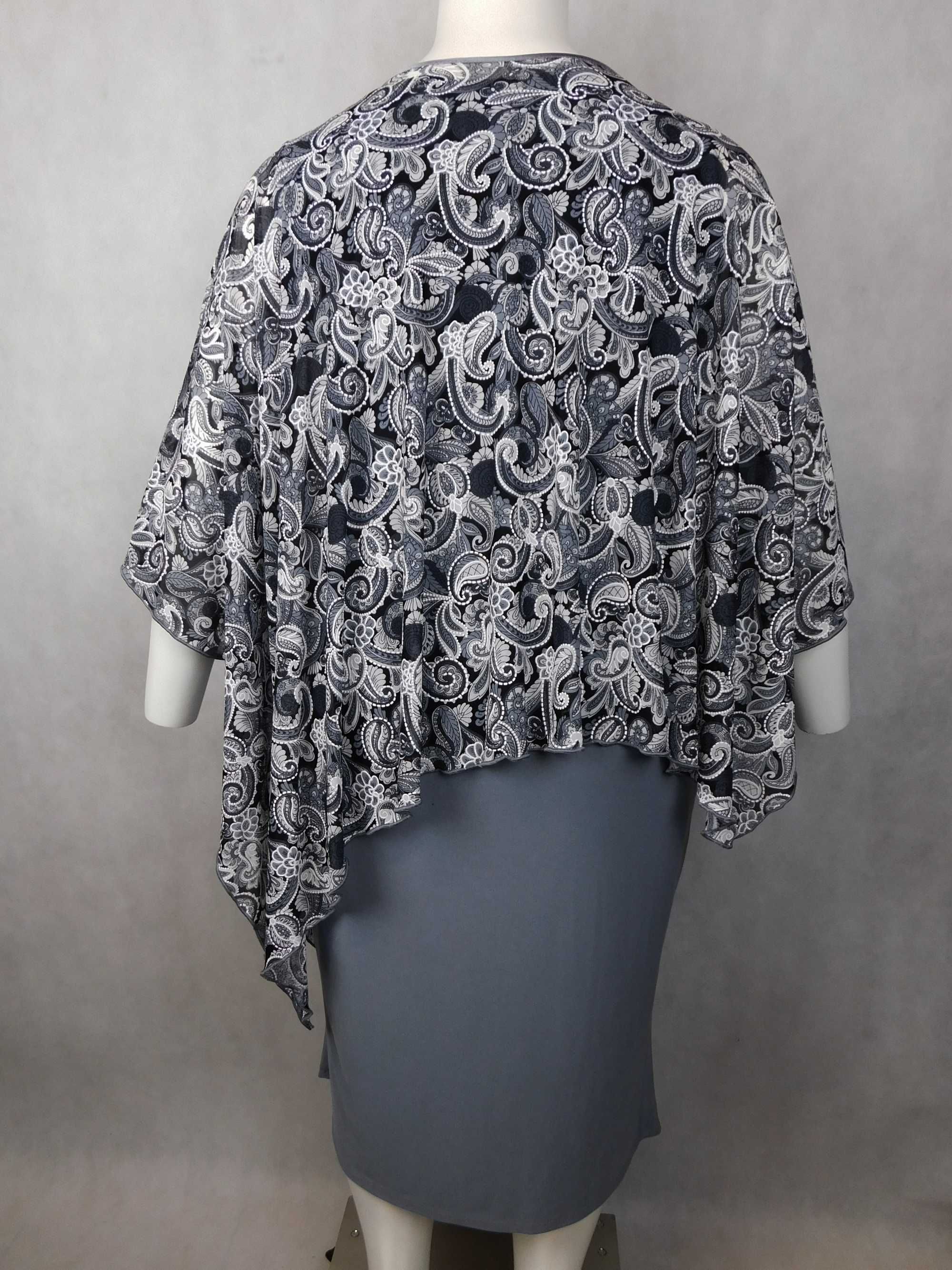 Sukienka wizytowa wygodna tuszująca  Plus Size  4XL - 56/58