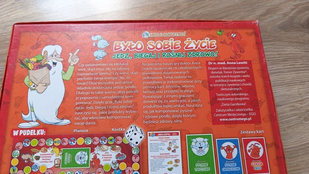 Gra edukacyjna Było sobie życie Jedz,biegaj i rośnij zdrowo, 7+,