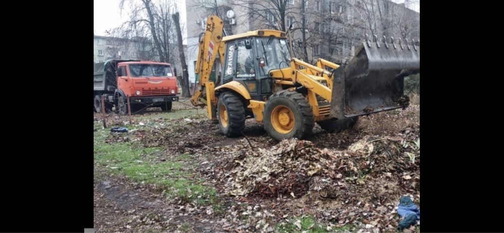 Вивіз гілок , листя, коріння, дерев ,будівельне сміття та хлам.