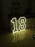 Cyfry LED neon flex