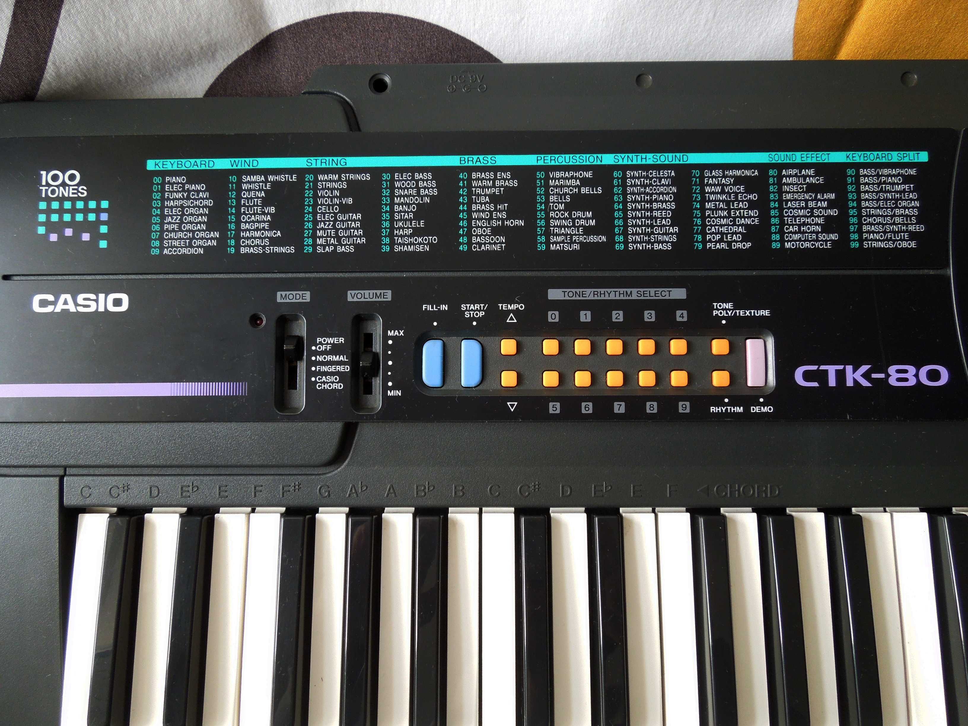 Casio Keyboard / Teclado - CTK-80 c/ transformador - PREÇO FIXO